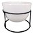Vaso Cachepot de Cerâmica com Base de Ferro 14cm - BTC Home Decor - Imagem 1