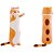 Almofada Pelúcia de Gato Laranja 70cm - CAA Toys - Imagem 2