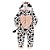 Macacão Kigurumi Infantil Manga Longa - Vaquinha - Fakini - Imagem 1
