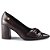 Scarpin Feminino Salto Bloco com Nó Café - Ramarim - Imagem 3