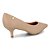 Scarpin Feminino Salto Baixo Pelica - Bege - Vizzano - Imagem 3