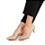 Scarpin Feminino Salto Baixo Pelica - Bege - Vizzano - Imagem 4