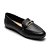 Sapatilha Bico Arredondado Loafer Preto Fivela Dourada - Sua Cia - Imagem 1