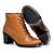 Bota Feminina Cano Baixo em Couro Judy - Caramelo - Perlatto - Imagem 2