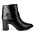 Bota Feminina Cano Baixo Colline em Couro Preta - Dakota - Imagem 2