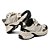 Tênis Feminino Casual Nobuck Mesh 1997 Off White e Preto e Verde - Via Marte - Imagem 3
