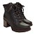 Bota Feminina Coturno Almeria em Couro Marrom - Dakota - Imagem 1