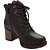 Bota Feminina Coturno Almeria em Couro Marrom - Dakota - Imagem 2