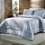 Edredom Dupla Face Blend Malha Queen - Azul Provence - Altenburg - Imagem 2