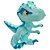 Boneco Vinil Jurassic World Explorers Velociraptor Azul 23cm - Pupee - Imagem 1