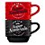 Caneca Empilhada Dupla Super Namorados - 2 Peças - Brasfoot - Imagem 1