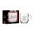 Caneca de Vidro Elegance Para Quem Me Faz Feliz - 300ml - Brasfoot - Imagem 1