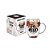 Caneca de Vidro Flower Amor de Mãe - 320ml - Brasfoot - Imagem 1