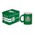 Caneca de Vidro Diamond Metalic Lata Palmeiras 300 ml - Brasfoot - Imagem 1