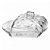 Manteigueira de Cristal Diamond - 17cm - Lyor - Imagem 2