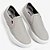 Sapatênis Slip On Masculino em Couro Marvin Easy - Cinza Claro - Ferracini - Imagem 2