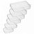 Kit 6 Tampas Flexíveis de Silicone Rentangular - Lyor - Imagem 1