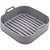 Forma de Silicone Quadrada para Air Fryer 20cm - Cinza - Lyor - Imagem 1