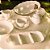 Petisqueira de Porcelana com 3 Divisórias Butterfly Flower 34cm - Lyor - Imagem 4