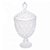 Potiche de Cristal com Pé Diamond - 32cm - Lyor - Imagem 1