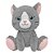 Pelúcia Amigo Pet Gato Cinza 40cm - CAA Toys - Imagem 1