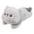 Pelúcia Gato Deitado 50cm - Cinza - CAA Toys - Imagem 1