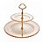 Prato Duplo para Doces Pearl Cristal Âmbar - 32cm - Wolff - Imagem 1