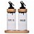Galheteiro Basic em Vidro Olive Oil and Vinegar - 3 Peças - Wolff - Imagem 1