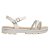 Sandália Feminina Flat Brilho - Off-White - Modare Ultraconforto - Imagem 2