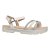 Sandália Feminina Flat Brilho - Off-White - Modare Ultraconforto - Imagem 1
