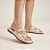 Sandália Feminina Rasteira Slide Ultra Soft Fivela - Creme - Modare Ultraconforto - Imagem 4