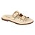 Sandália Feminina Rasteira Slide Ultra Soft Fivela - Creme - Modare Ultraconforto - Imagem 1