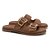 Sandália Feminina Rasteira Slide Ultra Soft Fivela - Avelã - Modare Ultraconforto - Imagem 2