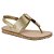 Sandália Feminina Floather Venezia - Dourada - Modare Ultraconforto - Imagem 1