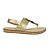 Sandália Feminina Floather Venezia - Dourada - Modare Ultraconforto - Imagem 3
