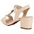 Sandália Feminina Salto Bloco Nature - Creme - Modare Ultraconforto - Imagem 3