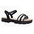 Sandália Feminina Flat Brilho - Preto - Modare Ultraconforto - Imagem 1