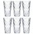 Jogo de Copos de Vidro Long Drink Diamond - 220ml - 6 Peças - Ruvolo - Imagem 1