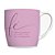 Caneca de Porcelana Urban Rosa Fé e Força 300ml - Brasfoot - Imagem 2