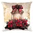 Capa de Almofada Natalina Cetim - Pinhas 445569 - 43x43cm - Belchior - Imagem 1