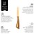 Faca de Legumes Inox Premium Gold 5" - Mimo Style - Imagem 2
