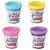 Kit de Potes de Massinha Com Gliter - 4 unidades - Divertoys - Imagem 1