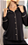 Pijama Botões Americano Manga Longa -Preto- Serena - Imagem 3