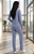 Pijama Longo Selena- Viscolycra - Azul - Imagem 2