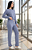 Pijama Longo Selena- Viscolycra - Azul - Imagem 1