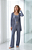 Pijama Alana- Longo com 3 peças - Viscolycra - Azul - Imagem 1