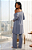 Pijama Alana- Longo com 3 peças - Viscolycra - Azul - Imagem 3