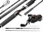 KIT DESTINY BG ZEEO COM VARA PARA CARRETILHA ZEEO DESTINY 2,40M 20-50LBS - 2 PARTES + CARRETILHA ZEEO DESTINY BLACK - 07 ROLAMENTOS - Imagem 1