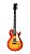 Guitarra Shelter S100FW Les Paul Corpo Mogno, Tampo Flamed Maple, Captação Wilkinson HH, Cherry Sunburst - Imagem 1