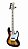 Contra Baixo Shelter Jazz Bass SHJB755 Pro 5 Cordas Wilkinson 3TS - Imagem 1